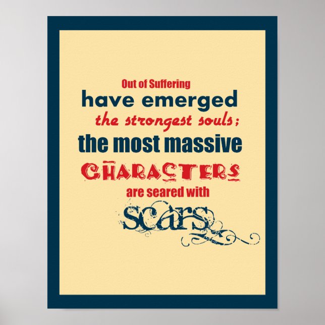 Poster 11x14 Tipografia de cotação Inspiracional (Frente)