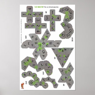 Poster 11x17-papel-dados-Tóxico-folha-de-impressão indust