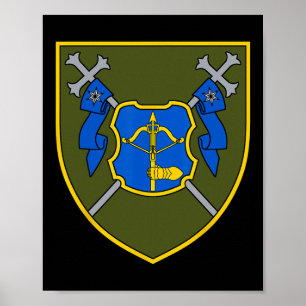 Poster 12º Corpo do Exército (Ucrânia) Militar Ucraniano