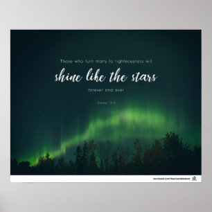 Póster 12:3 de Daniel - brilho como as estrelas