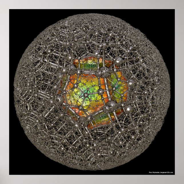 Póster (12,4) Poincaré Ball (Frente)