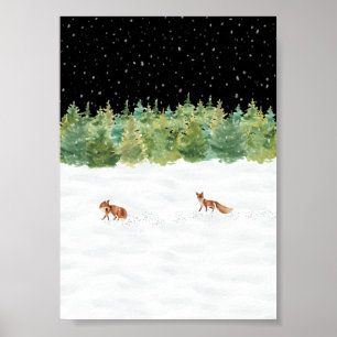 Poster (12,7 x 17,8 cm) - Cena de inverno