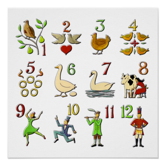 Póster 12 dias de Natal (Frente)