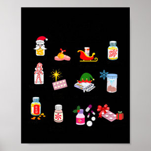 Poster 12 Drogas Do Natal Enfermeira Técnica De Farmácia