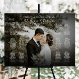 Poster 12 gráfico elegante de lugares para fotos do mesa