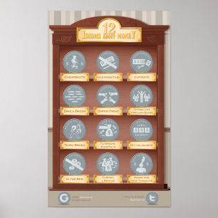 Póster 12 idiomas sobre dinheiro