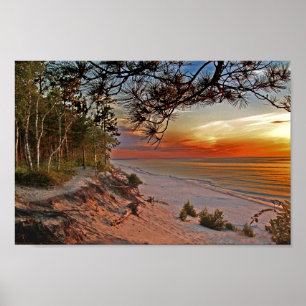 Poster 12 Mile Beach no Sunset