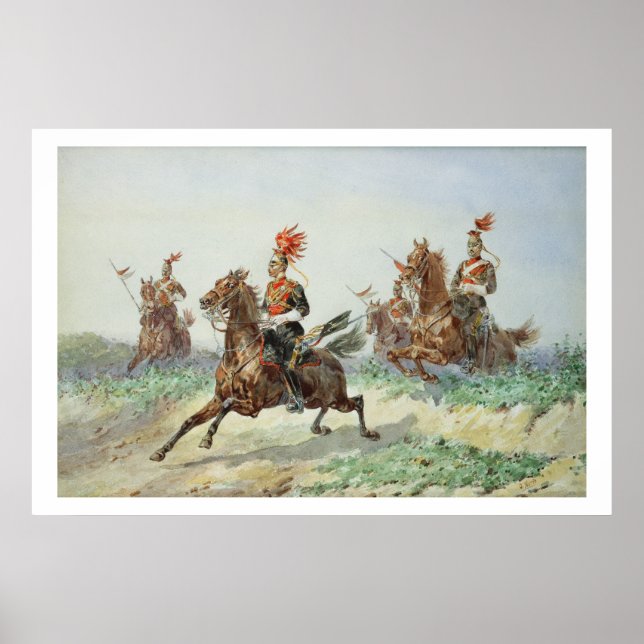 Póster 12 Royal Lancers (m/c sobre lápis com altura super (Frente)