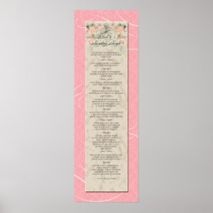 Poster 12x36 para construir um amor duradouro - Rosas cor