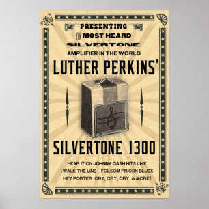 Poster 1300 Silvertone do amplificador