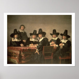 Póster 131-0635449 os gerentes do orfanato de Haarlem,