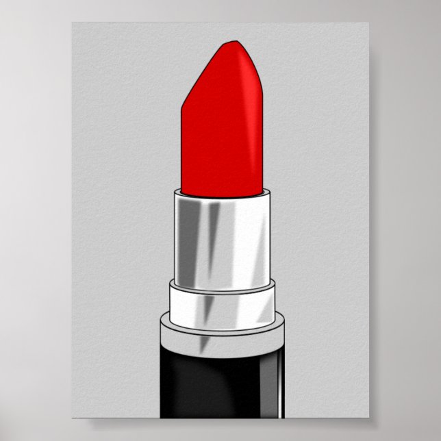 POSTER 13479 ESTILO DE BELEZA DO LIPSTICK VERMELHO (Frente)