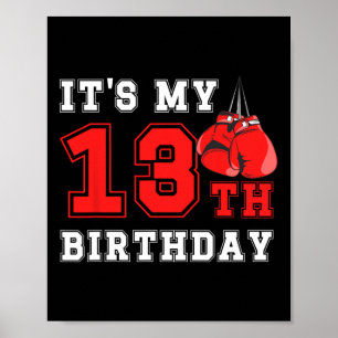 Poster 13 Boxing Festa de aniversário 13 anos