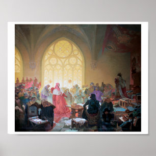 Poster #13 O Rei Hospedeiro Jiri de Podebrady, Mucha