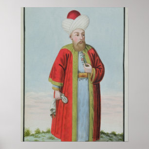 Poster 1404-51) sultões II de Amurath (Murad) (1421-51,