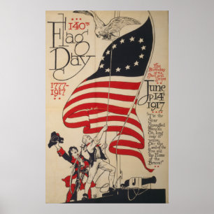 Poster 140th Dia de bandeira 1777-1917