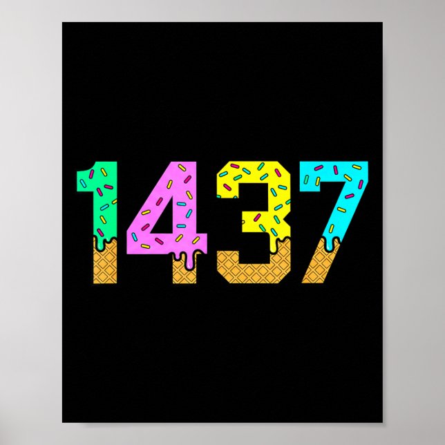 Poster 1437 Eu Te Amo Para Sempre Meme Sorvete Doce Valen (Frente)