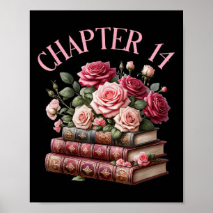 Poster 14 de Aniversário Capítulo 14 Livro de Camisas de