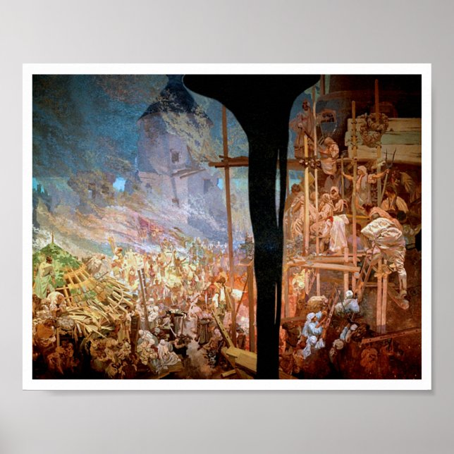 Poster #14 Defesa de Sziget contra os turcos, Mucha (Frente)