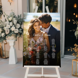 Poster 14 gráfico elegante de casamento de fotos do mesa