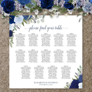 Poster 14 Mesa Azul Boho Sentado Floral