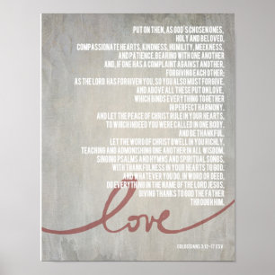 Póster 14" x 11" 3:12 de Colossians - 17