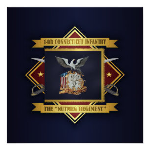 Póster 14o Infantaria voluntária de Connecticut