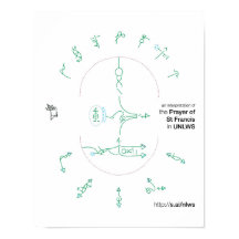 poster 14x11 da Oração da Rua. Francis no UNLWS