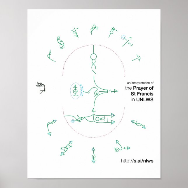 poster 14x11 da Oração da Rua. Francis no UNLWS (Frente)