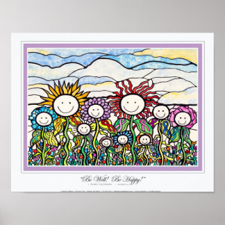 Póster 14x11"Seja bem..." Ekleberry All-color ribbon art