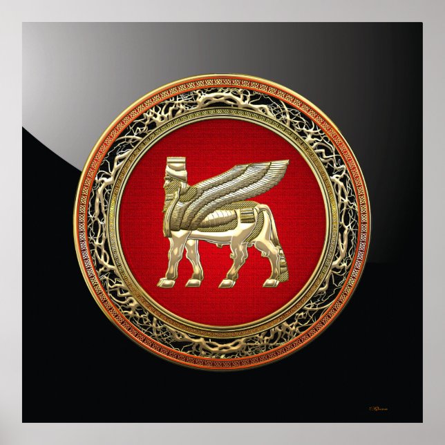Póster [150] Bull Lamaçu Solado Babilônio [3D] (Frente)