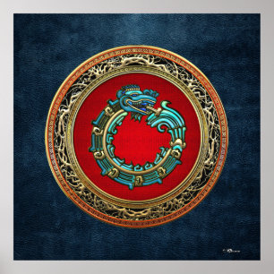 Póster [150] Deus Serpente Quetzalcoatl [Jade]