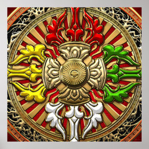 Póster [150] Tibetano - Dupla Dorje Mandala
