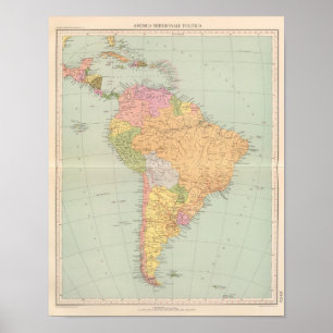 Poster 15152 Ámérica do Sul política