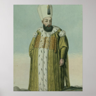 Póster 1546-95) sultões III de Amurath (Murad) (1574-95,