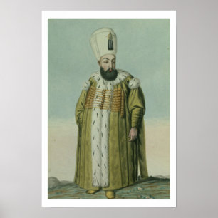 Poster 1546-95) sultões III de Amurath (Murad) (1574-95,
