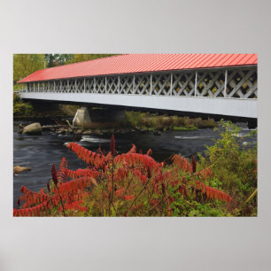 Poster 159-foot Ashuelot Covered bridge spanning