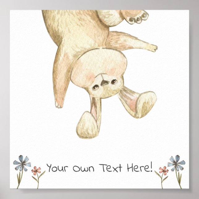 Poster (15,2 x 15,2cm) - Cute Rabbit (Frente)