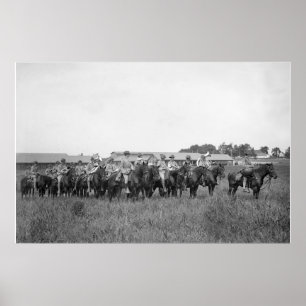 Póster 15, Banda de cavalaria dos EUA, início dos anos 19