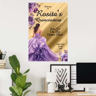Poster 15 espanhol Birthday Quinceanera