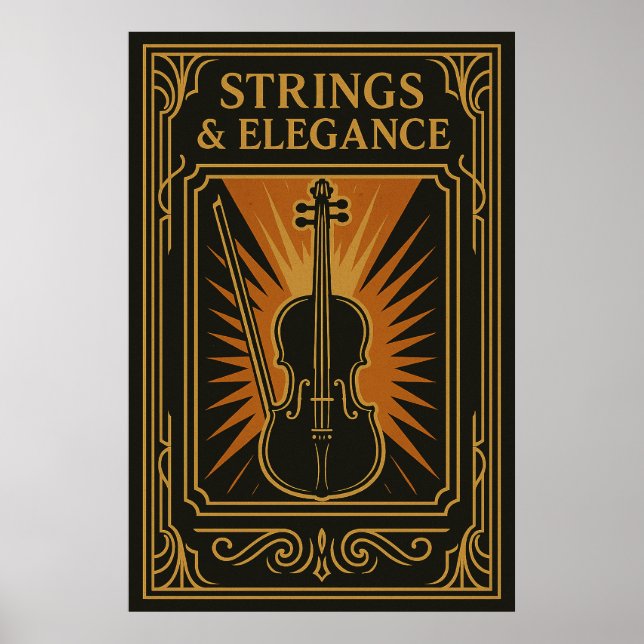 Poster 15, Strings & Elegance, Vintage (Frente)