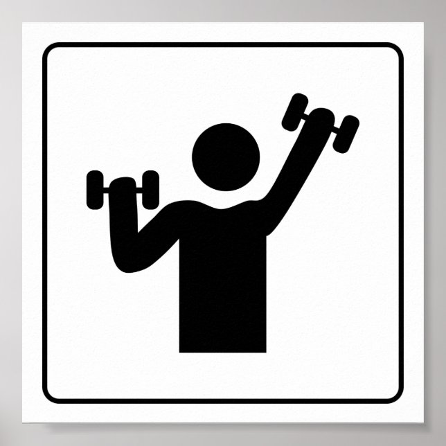PÓSTER 15G GYM SAALTHLETE ICON EXCERCISE WEI (Frente)