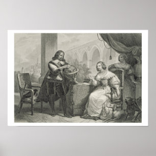Poster 1626-89) rainhas de Christina (da suecia, de uma