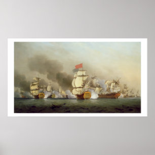 Póster 1697-1762) vencedores do almirante vice senhor