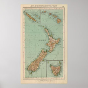 Poster 169 Nova Zelândia, Havaí, Tasmânia