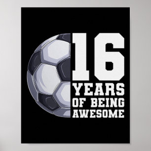 Poster 16 Anos De Ser Garotos Incríveis De Futebol 16º An