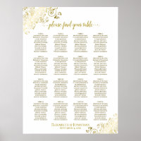 16 Gráfico de Assentos de Casamento de Amigos Dour