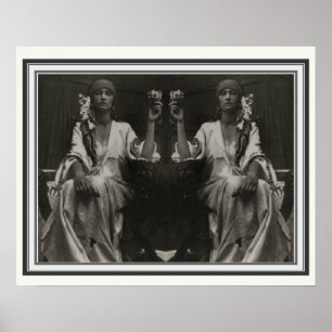 Poster 16 x 20 de Alphonse Mucha da imagem dobro