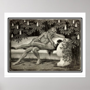 Poster 16 x 20 de Nouveau da arte de Fidus