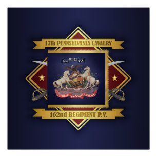 Póster 17ª Cavalaria da Pensilvânia